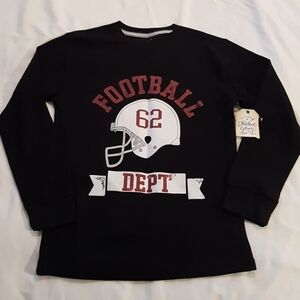 Faded Glory boys size 10/12 Long sleeve waffle fabric shirt NEW